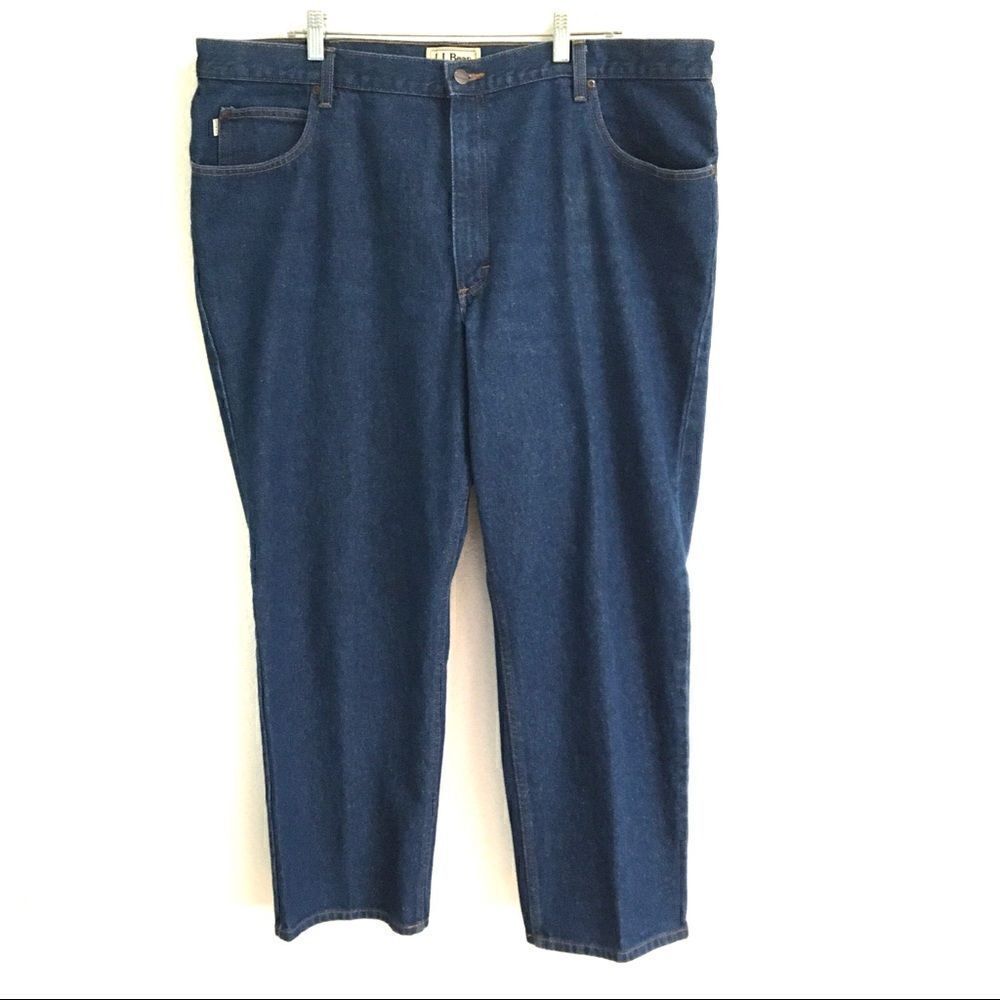 L.L. Bean classic fit dark wash jeans 44